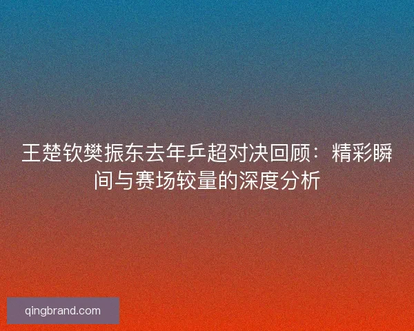 王楚钦樊振东去年乒超对决回顾:精彩瞬间与赛场较量的深度分析 王楚钦樊振东去年乒超对决回顾:精彩瞬间与赛场较量的深度分析