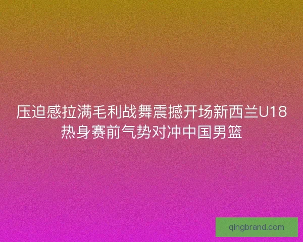 压迫感拉满毛利战舞震撼开场新西兰U18热身赛前气势对冲中国男篮