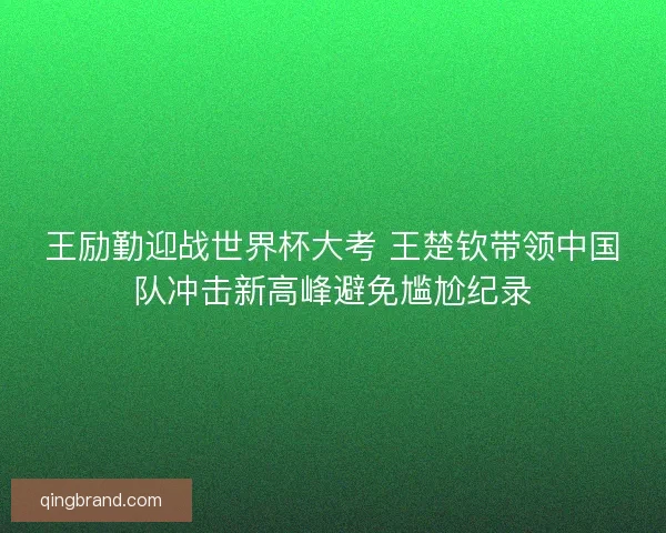 王励勤迎战世界杯大考 王楚钦带领中国队冲击新高峰避免尴尬纪录